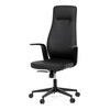 Kancelářské křeslo, houpací mechanismus, černá ekokůže, KA-T8325 BK