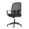Kancelářská židle, houpací mechanismus, černá látka, KA-S424 BK