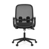 Kancelářská židle, houpací mechanismus, černá látka, KA-S424 BK