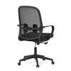 Kancelářská židle, houpací mechanismus, černá látka, KA-S424 BK