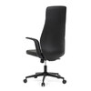 Kancelářské křeslo, houpací mechanismus, černá ekokůže, KA-T8325 BK