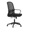 Kancelářská židle, houpací mechanismus, černá látka, KA-S424 BK