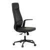 Kancelářské křeslo, houpací mechanismus, černá ekokůže, KA-T8325 BK