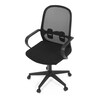 Kancelářská židle, houpací mechanismus, černá látka, KA-S424 BK