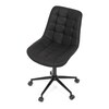 Pracovní židle, výškově nastavitelná, černá látka, KA-V3120 BK3