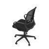 Kancelářská židle, houpací mechanismus, černá látka, KA-S424 BK
