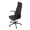 Kancelářské křeslo, houpací mechanismus, černá ekokůže, KA-T8325 BK