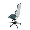 Kancelářské křeslo, houpací mechanismus, modrá ekokůže, KA-T8426 GRN