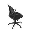 Kancelářská židle, houpací mechanismus, černá látka, KA-S424 BK