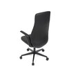 Kancelářské křeslo, houpací mechanismus, černá ekokůže, KA-T8325 BK