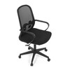 Kancelářská židle, houpací mechanismus, černá látka, KA-S424 BK