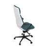 Kancelářské křeslo, houpací mechanismus, modrá ekokůže, KA-T8426 GRN