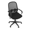 Kancelářská židle, houpací mechanismus, černá látka, KA-S424 BK