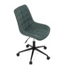 Pracovní židle, výškově nastavitelná, zelená látka, KA-V3120 GRN3