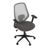 Kancelářská židle, houpací mechanismus, šedá síťovina, KA-V3149 GREY