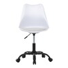 Kancelářská židle, výškově nastavitelná, bílá plast, KA-X7055 WT
