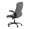 Kancelářské křeslo, houpací mechanismus, šedá ekokůže, KA-Y344 GREY