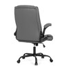 Kancelářské křeslo, houpací mechanismus, šedá ekokůže, KA-Y344 GREY