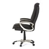 Kancelářské křeslo, houpací mechanismus, hnědá kůže, KA-Y293 BR