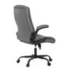Kancelářské křeslo, houpací mechanismus, šedá ekokůže, KA-Y344 GREY