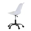 Kancelářská židle, výškově nastavitelná, bílá plast, KA-X7055 WT