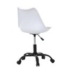 Kancelářská židle, výškově nastavitelná, bílá plast, KA-X7055 WT