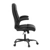 Kancelářské křeslo, houpací mechanismus, černá ekokůže, KA-Y344 BK