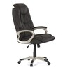 Kancelářské křeslo, houpací mechanismus, hnědá kůže, KA-Y293 BR