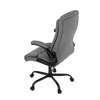 Kancelářské křeslo, houpací mechanismus, šedá ekokůže, KA-Y344 GREY