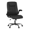 Kancelářské křeslo, houpací mechanismus, černá ekokůže, KA-Y344 BK