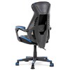 Herní křeslo, houpací mechanismus, černá ekokůže, KA-Y213 BLUE
