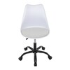 Kancelářská židle, výškově nastavitelná, bílá plast, KA-X7055 WT