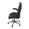 Kancelářské křeslo, houpací mechanismus, černá ekokůže, KA-Y344 BK