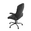 Kancelářské křeslo, houpací mechanismus, černá ekokůže, KA-Y344 BK