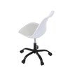 Kancelářská židle, výškově nastavitelná, bílá plast, KA-X7055 WT
