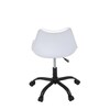 Kancelářská židle, výškově nastavitelná, bílá plast, KA-X7055 WT