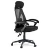 Kancelářská židle, houpací mechanismus, černá síťovina, KA-Y309 BK
