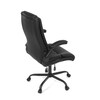 Kancelářské křeslo, houpací mechanismus, černá ekokůže, KA-Y344 BK