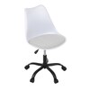 Kancelářská židle, výškově nastavitelná, bílá plast, KA-X7055 WT