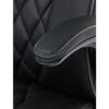Kancelářské křeslo, houpací mechanismus, černá ekokůže, KA-Y344 BK