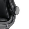 Kancelářské křeslo, houpací mechanismus, černá ekokůže, KA-Y344 BK