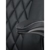 Kancelářské křeslo, houpací mechanismus, černá ekokůže, KA-Y344 BK