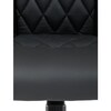 Kancelářské křeslo, houpací mechanismus, černá ekokůže, KA-Y344 BK