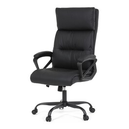 Kancelářské křeslo, houpací mechanismus, černá ekokůže, KA-Y346 BK