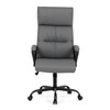 Kancelářské křeslo, houpací mechanismus, šedá ekokůže, KA-Y346 GREY