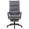 Kancelářské křeslo, výškově nastavitelná, šedá látka, KA-Y350 GREY