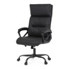Kancelářské křeslo, houpací mechanismus, černá ekokůže, KA-Y346 BK