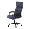 Kancelářské křeslo, houpací mechanismus, modrá ekokůže, KA-Y346 BLUE