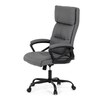 Kancelářské křeslo, houpací mechanismus, šedá ekokůže, KA-Y346 GREY