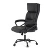 Kancelářské křeslo, houpací mechanismus, černá ekokůže, KA-Y346 BK